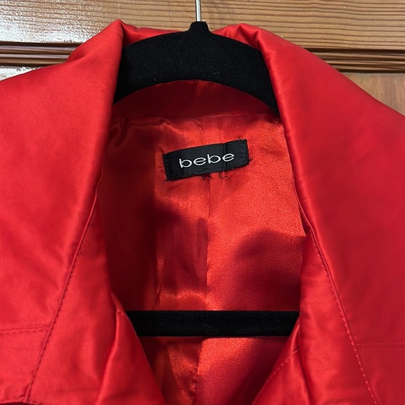 Red Bebe trench coat. Size 10 - Picture 2 of 4
